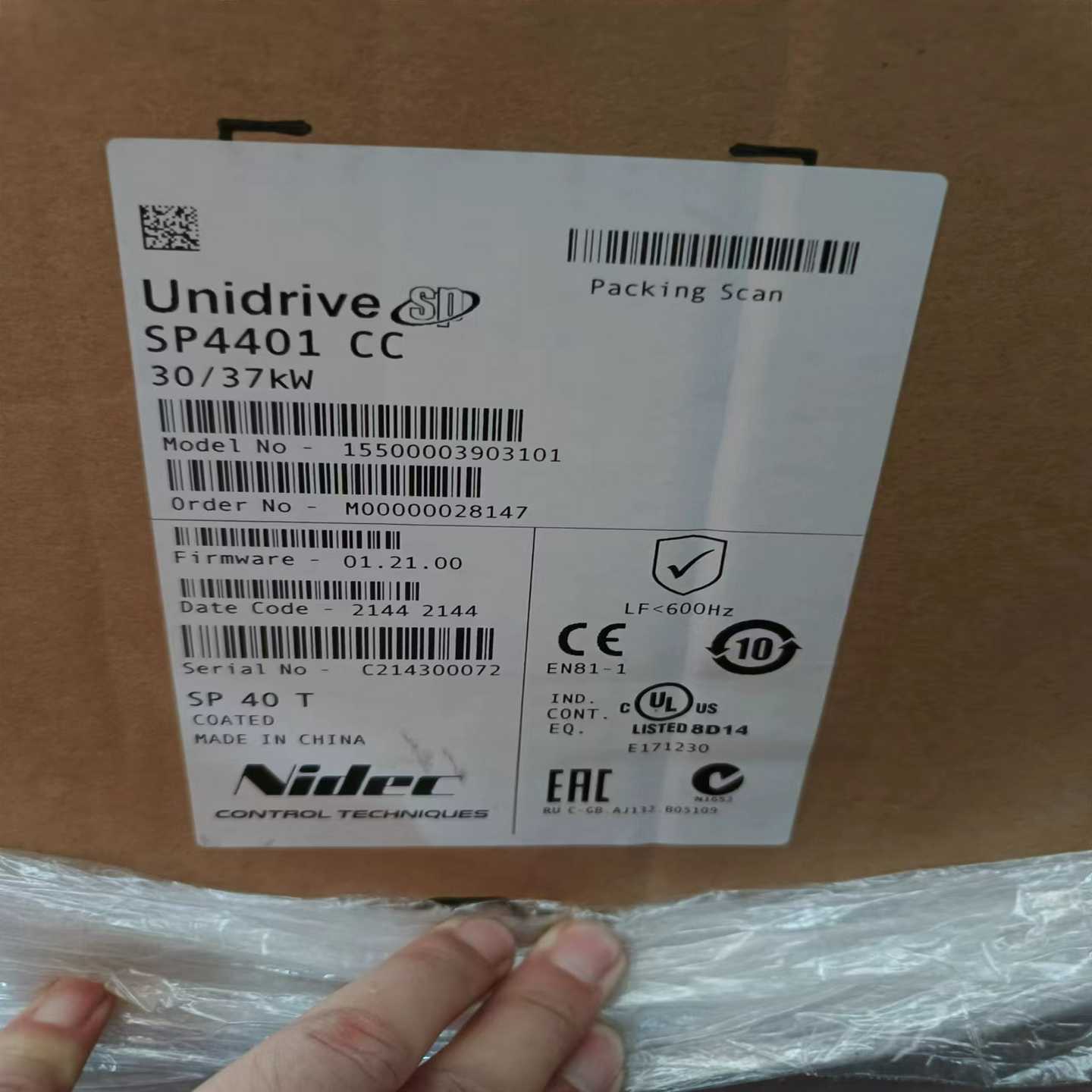 尼得科CT变频器SP3401/02/03SP4401/02g/03全新议价