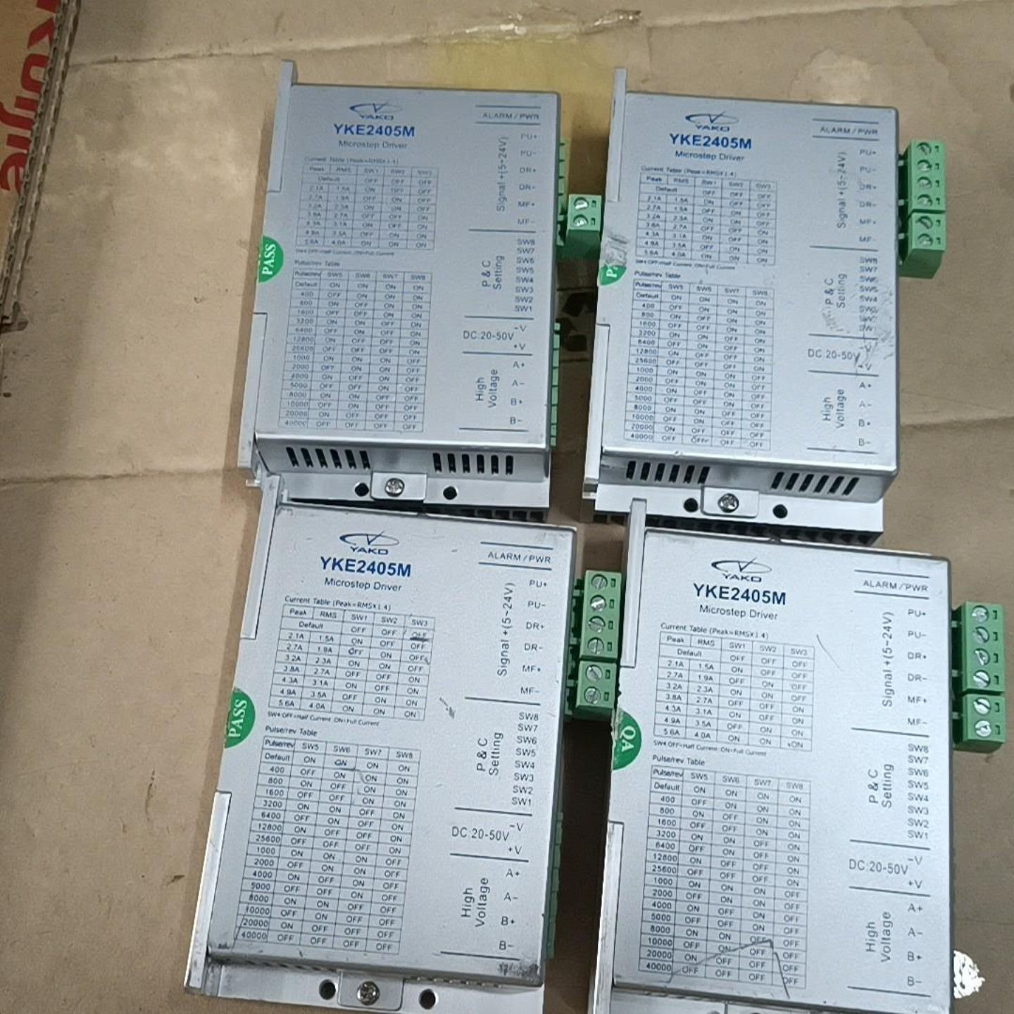 售前询价议价研控步进驱动器YKE2405M  V12 拆机件 实图拍摄