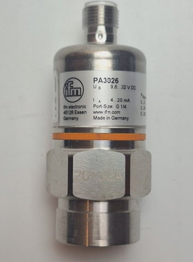 IFMPA3026PressureTransmitterSensor0-2.5bar4-20mAG1/4