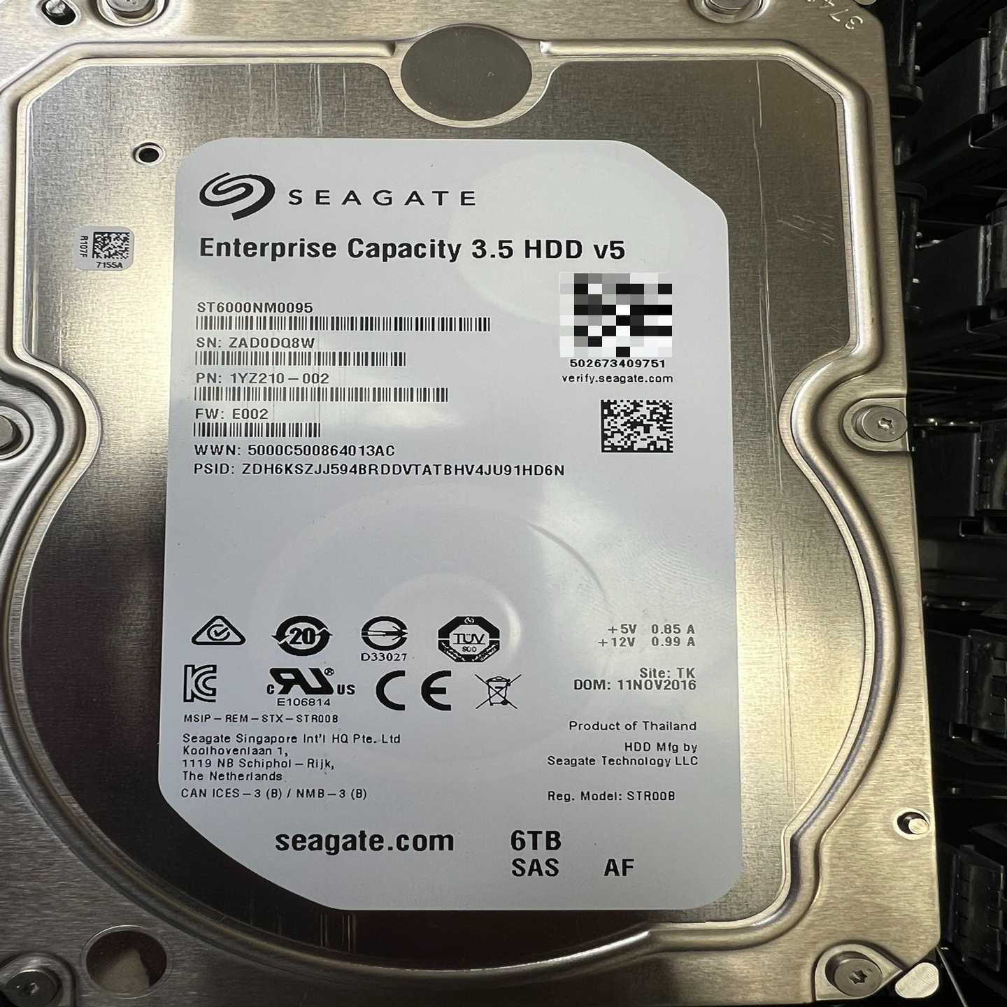 询价~希捷ST6000NM0095 6T SAS服务器硬盘 成