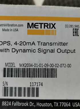 询价~METRIX 位移变送器MX2034-01-01-09-00