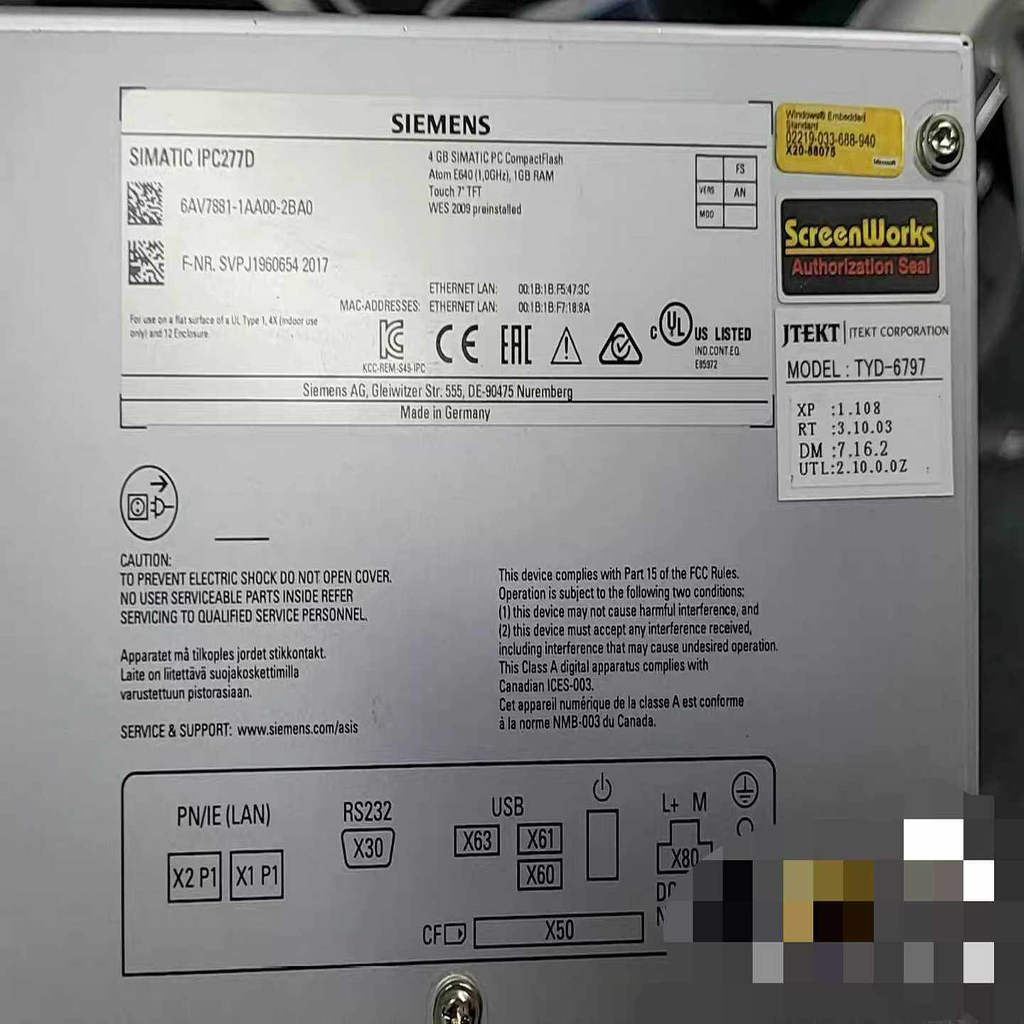 6AV7881-1AA00-2BA0橙色新功能完好议价出--议价商品