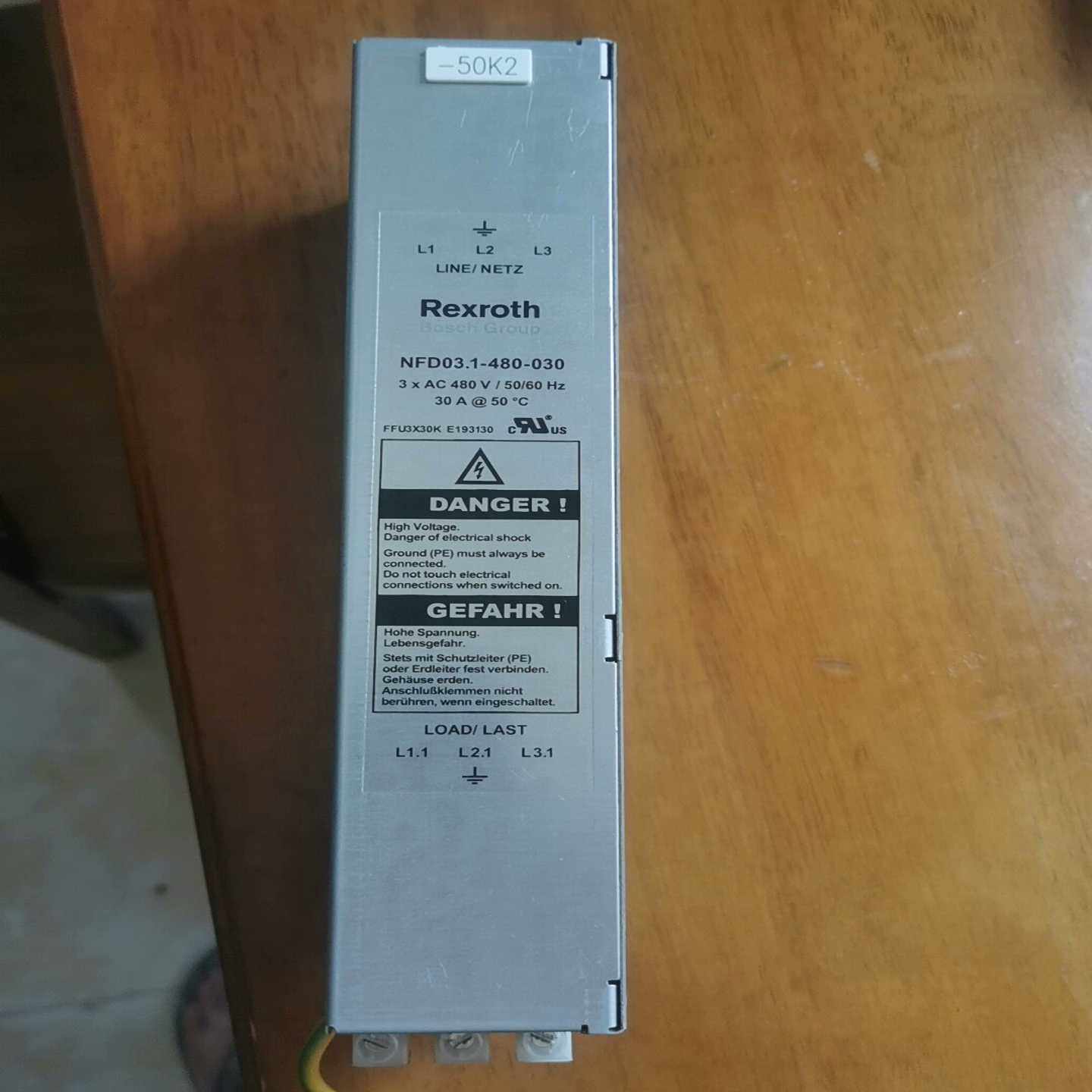 REXROTH力士乐电源虑波器NFD3.1-480-030询价