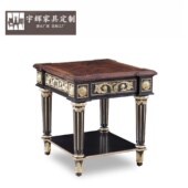 福溢家居英国风温莎堡系列沙发边几角几边桌沙发桌边角几欧式 茶几