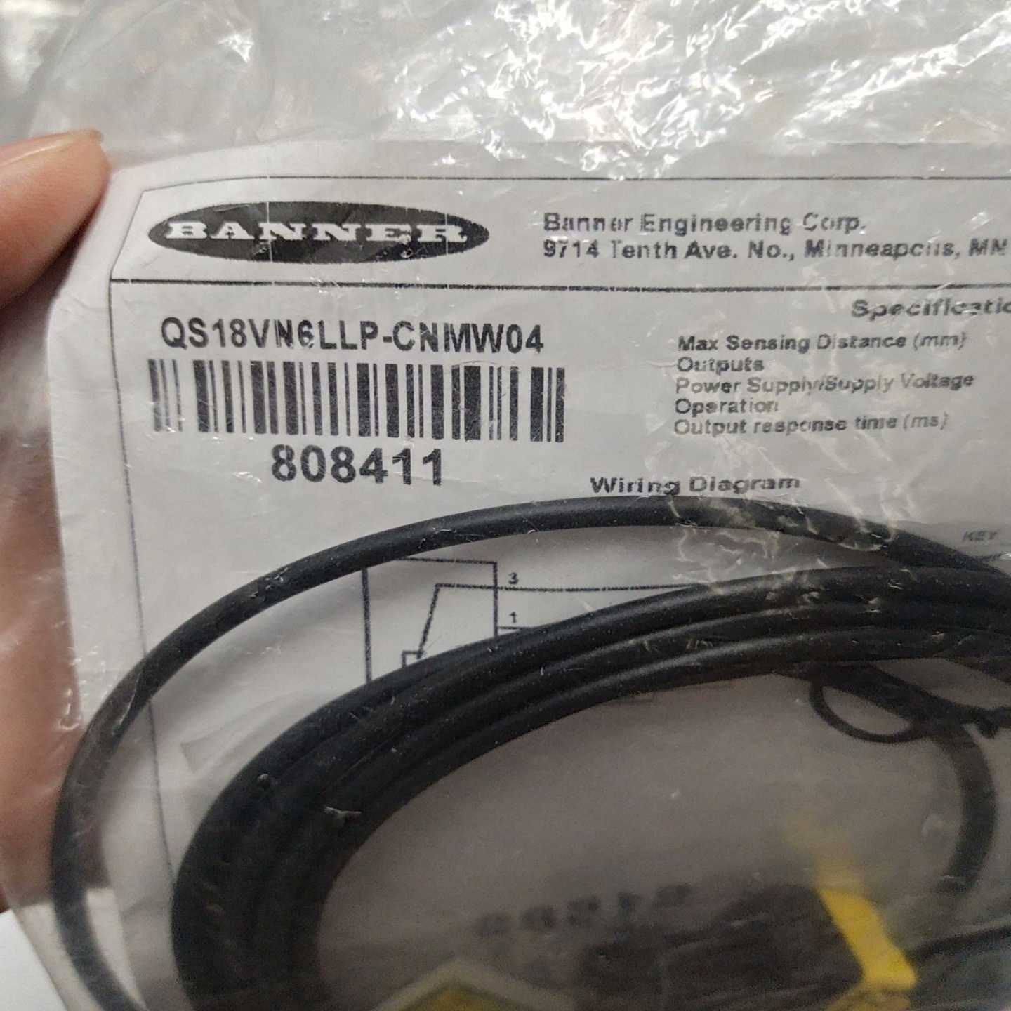 美国BANNER光电传感器QS18VN6LLP-CNMW0--议价商品