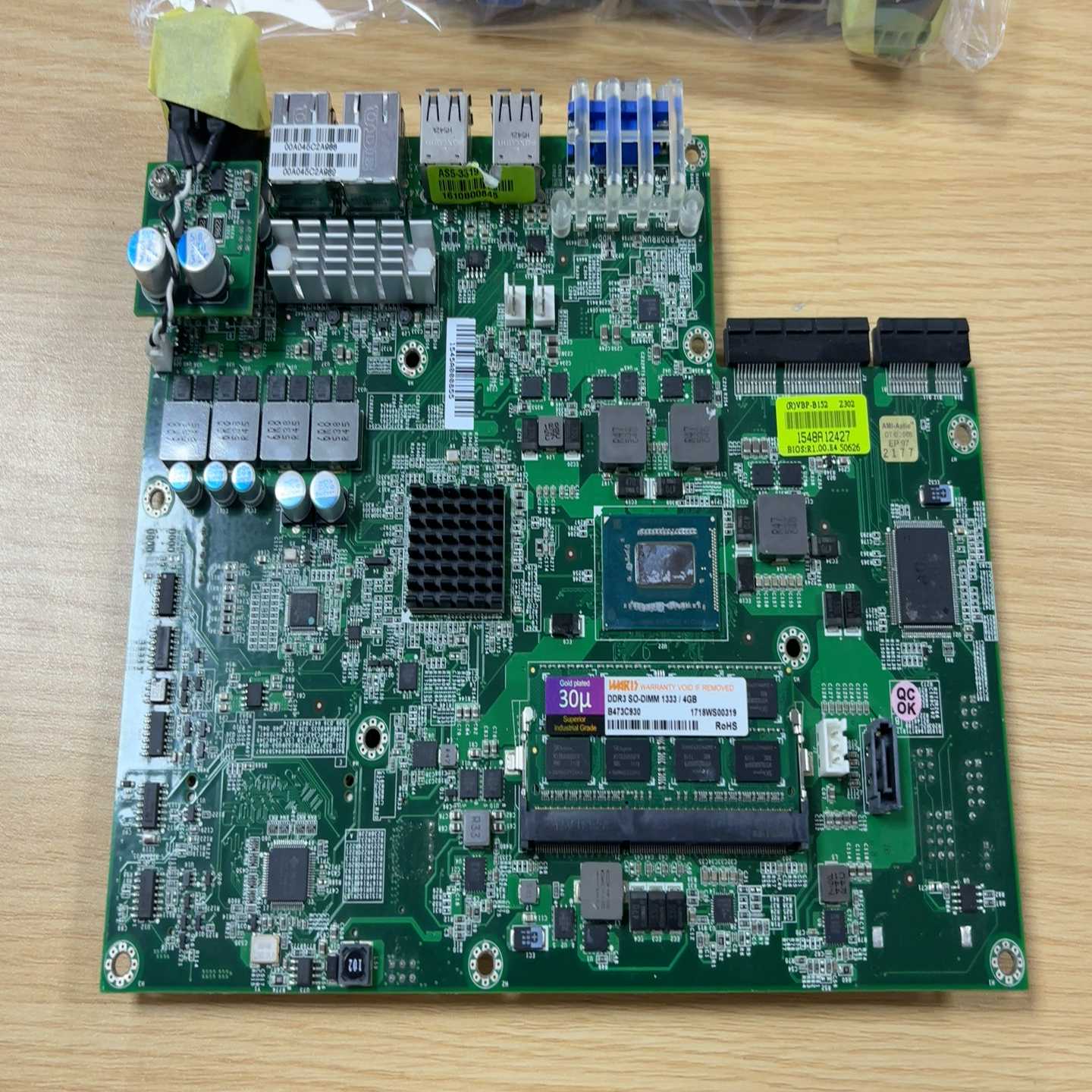 （洋洋设备）工控机主板，带4个千兆网口，支持DDR31333内存，4G图片