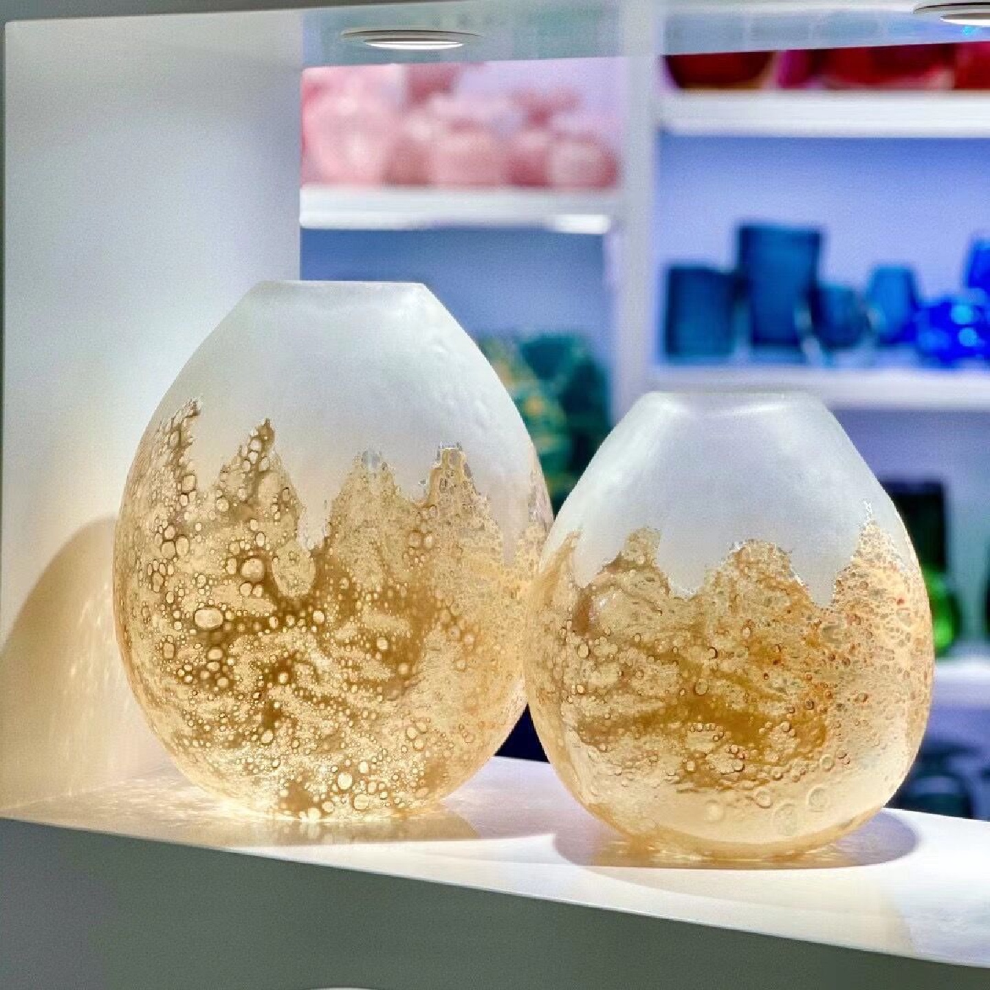北欧简约花瓶摆件客厅插花轻奢北欧风餐桌玄关玻璃透明水养花器