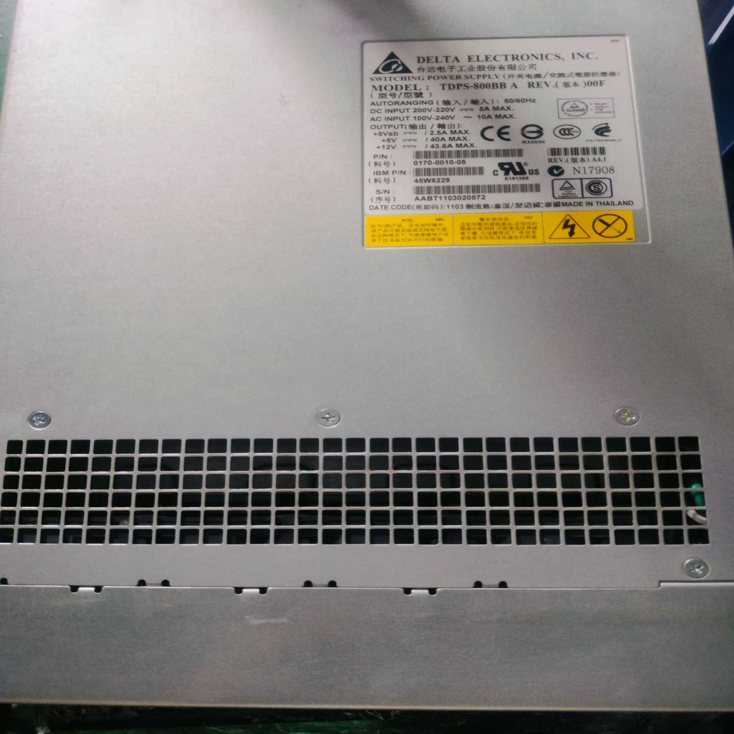 IBMV系列电源TDPS-800BBA45W8229询价