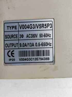 议价拆机SAJ三晶变频器V004G3/V5R5P3实物图片