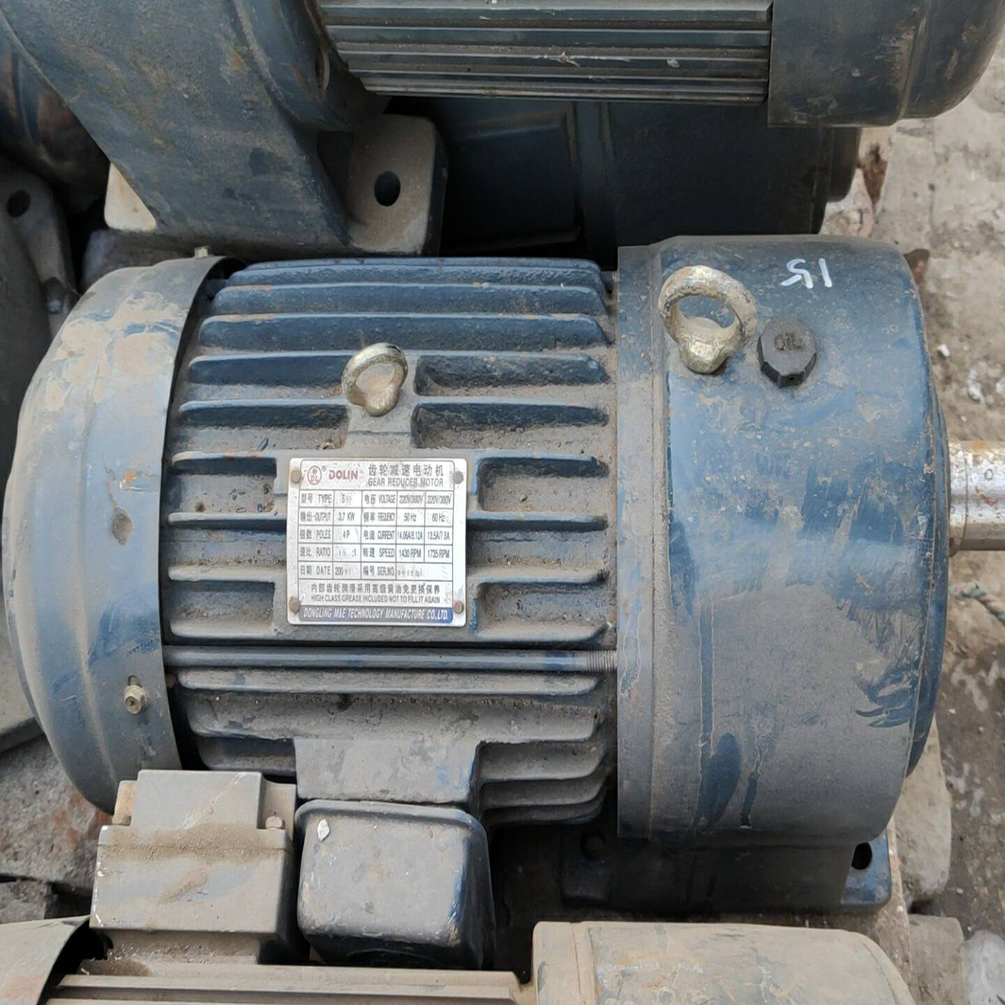【请询价】进口DOLIN37kw齿轮减速电机速比115轴径40