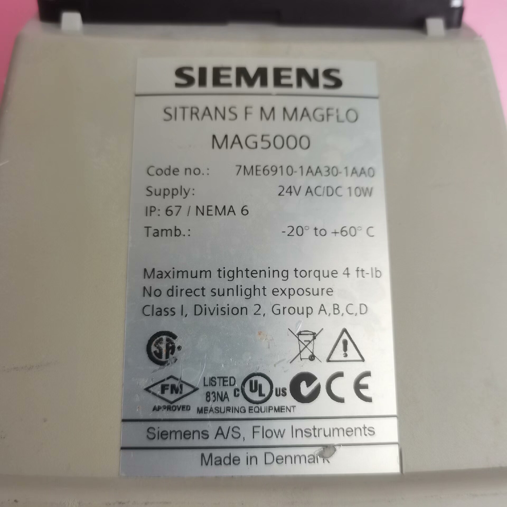 7ME6910-1AA30-1AA0电磁流量计转换器模