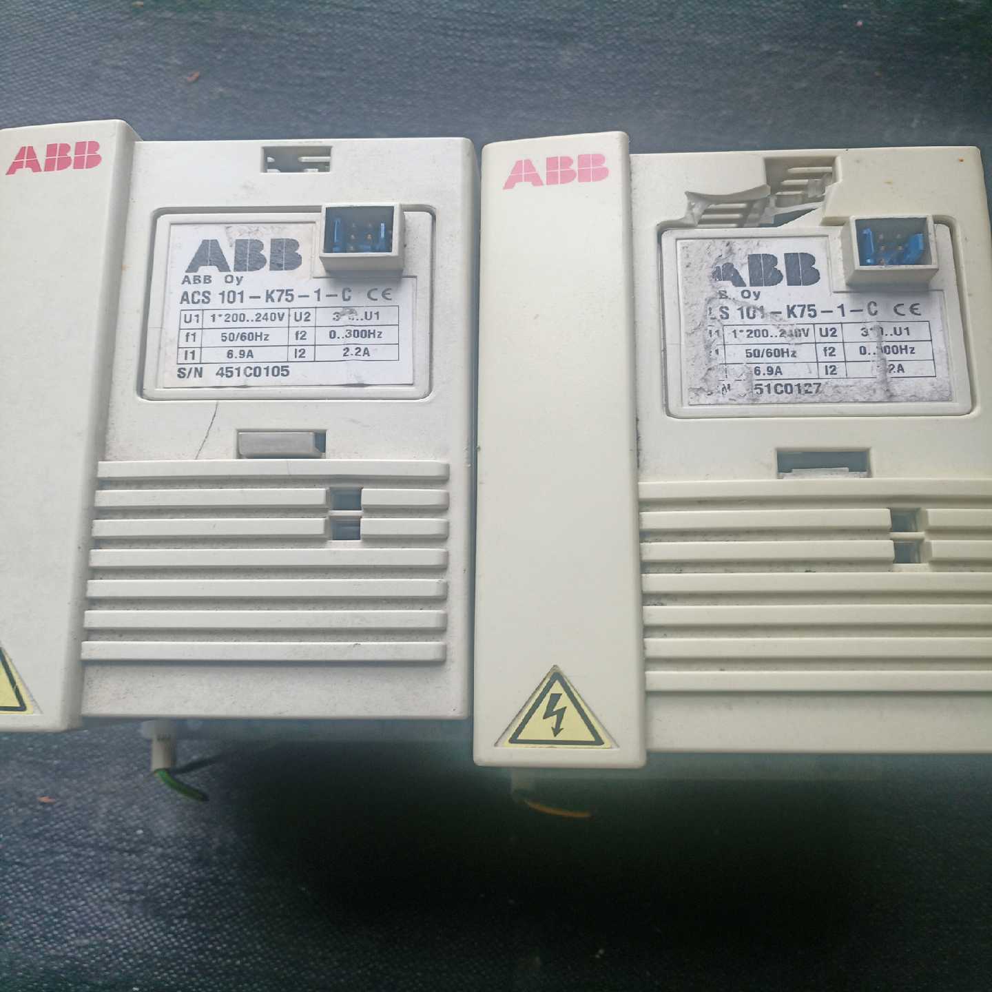 询价变频器，101-75-1-拆机，外壳破损