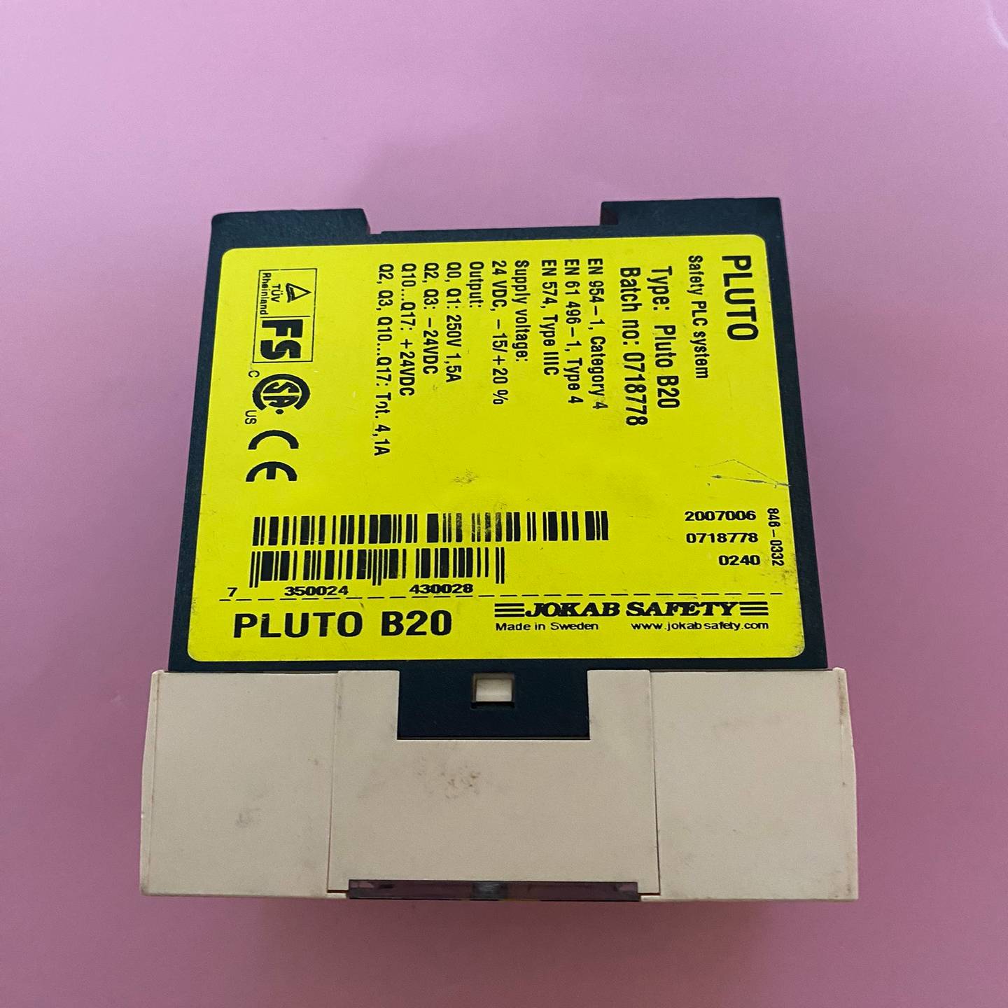 JOKABSAFETY安全继电器PLUT0B20P询价