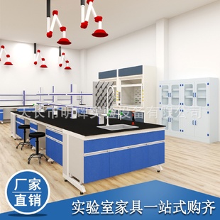 实验室全钢实验台中央台边台化验室工作台防腐化验台实验室家具