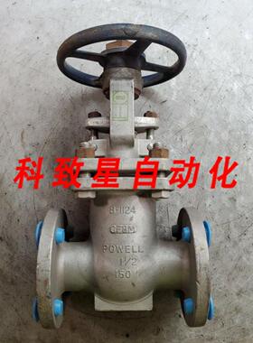 工业配件POWELL 1 12英寸闸阀 CF8M 150#CLASS FIG2491