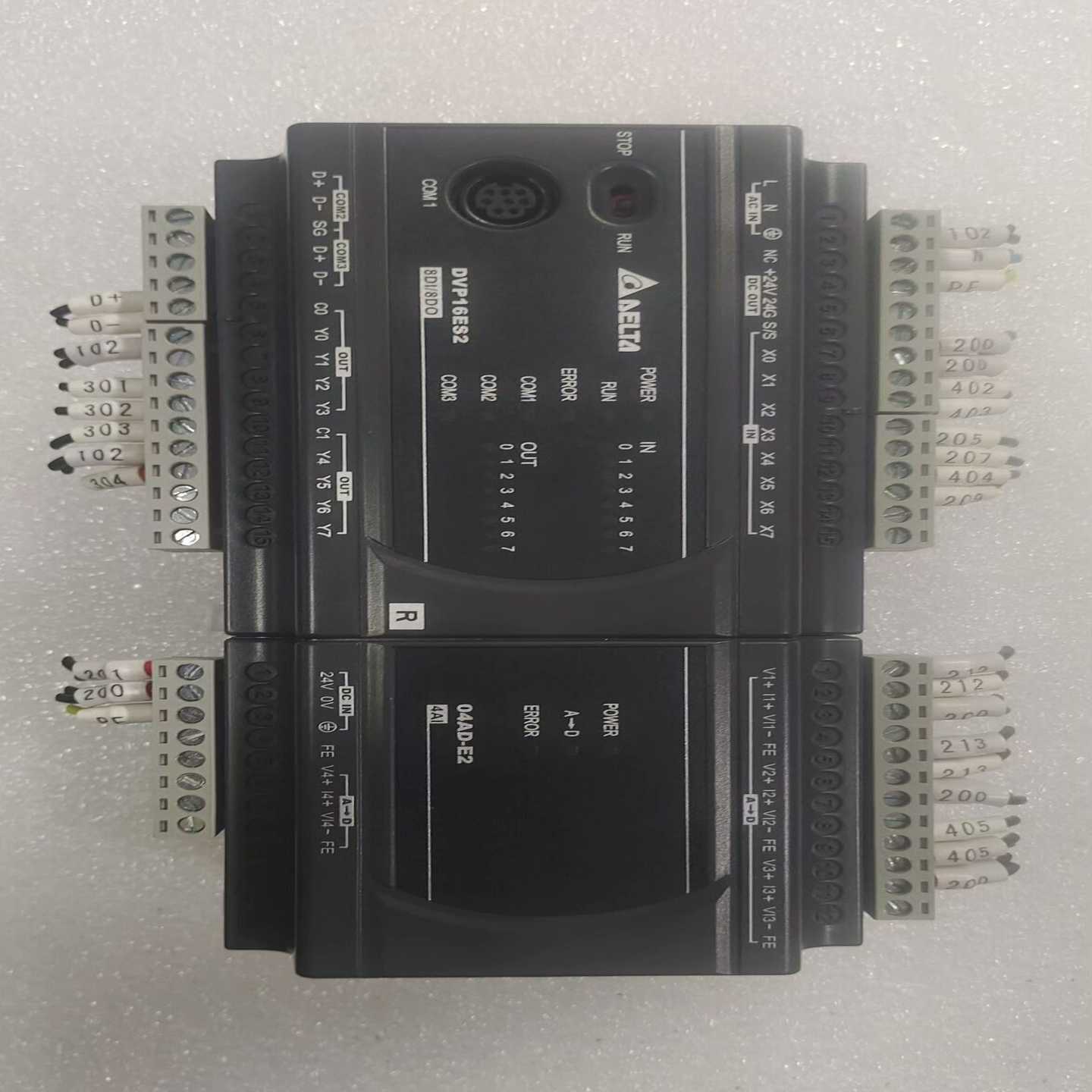 询价台达PLCDVP16ES200R和DVP04AD-E2，拆