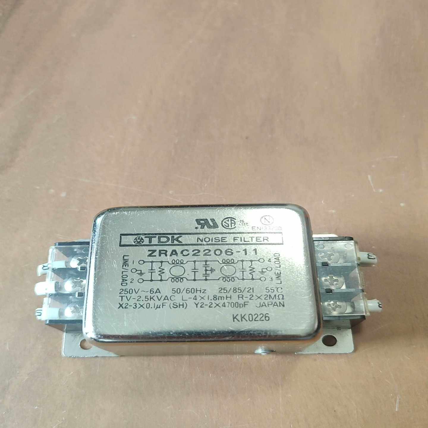TDK电源滤波器ZRAC2206-11，拆机品，成色如图。功--议价商品