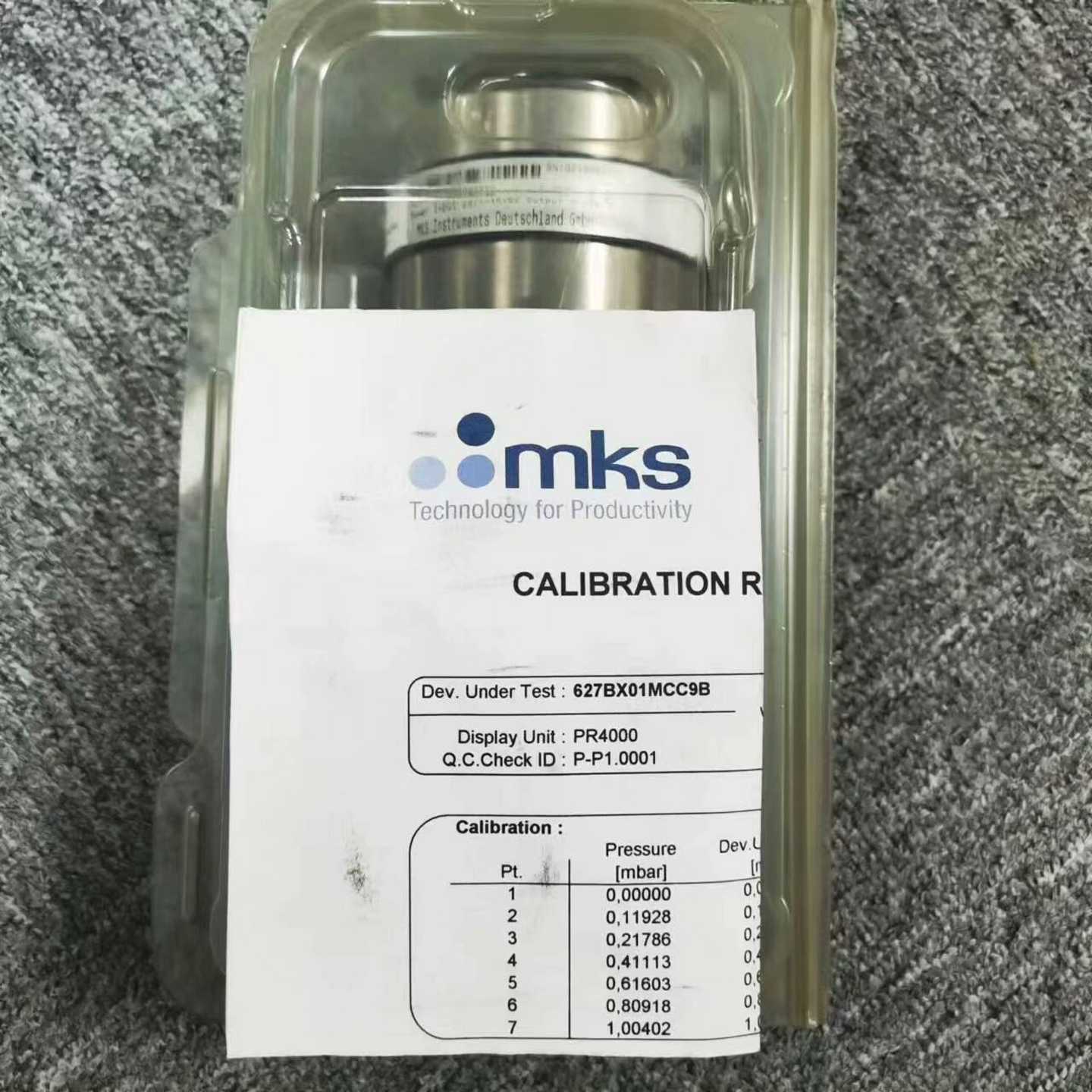 MKS627BX01MCC9B，1mbar,带校验报询价