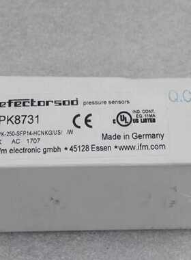 德国IFM易福门压力开关传感器PK8731全新原装P--议价商品