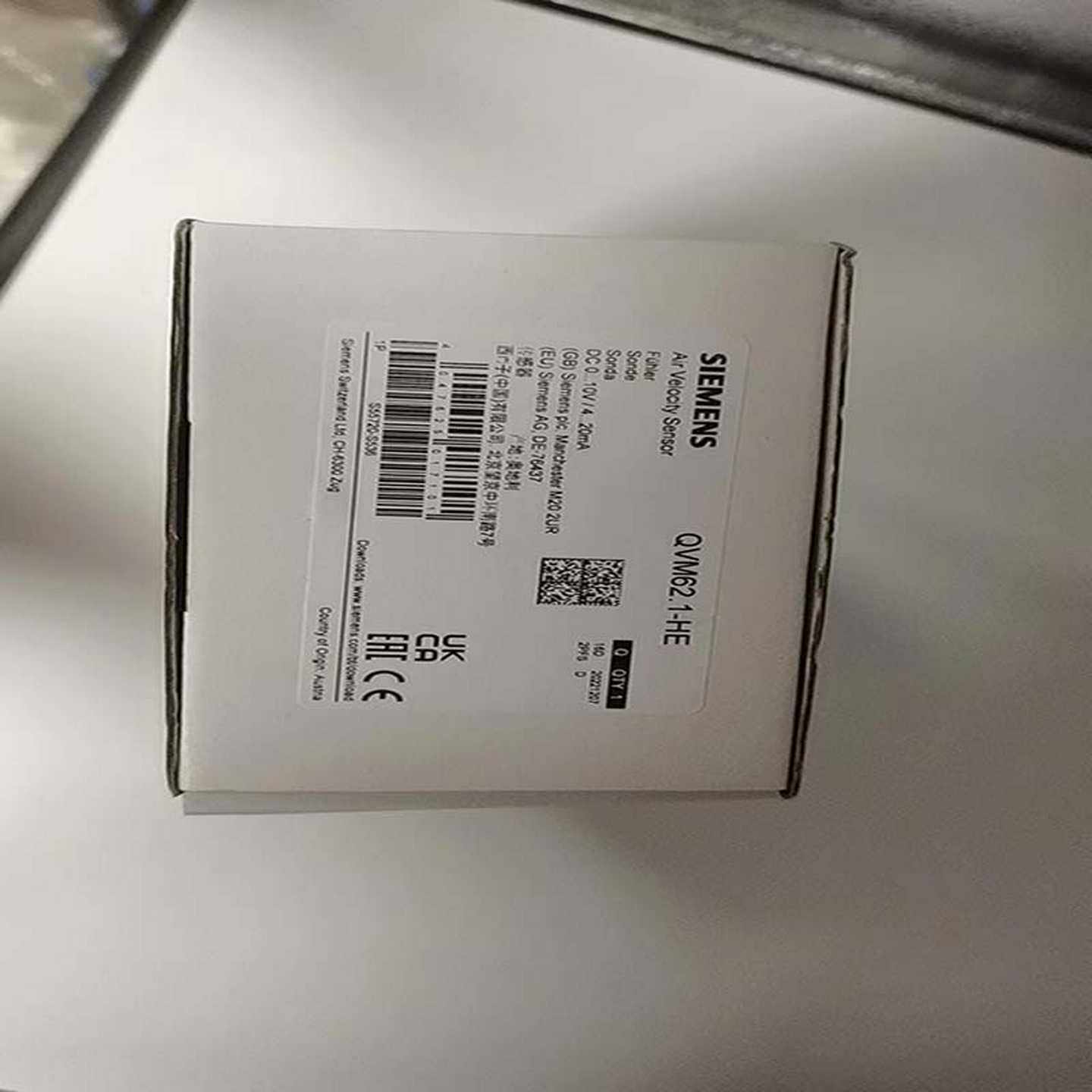 SIEGMENS/全新原装QVM62.1-HE风速风管传感器24V现货