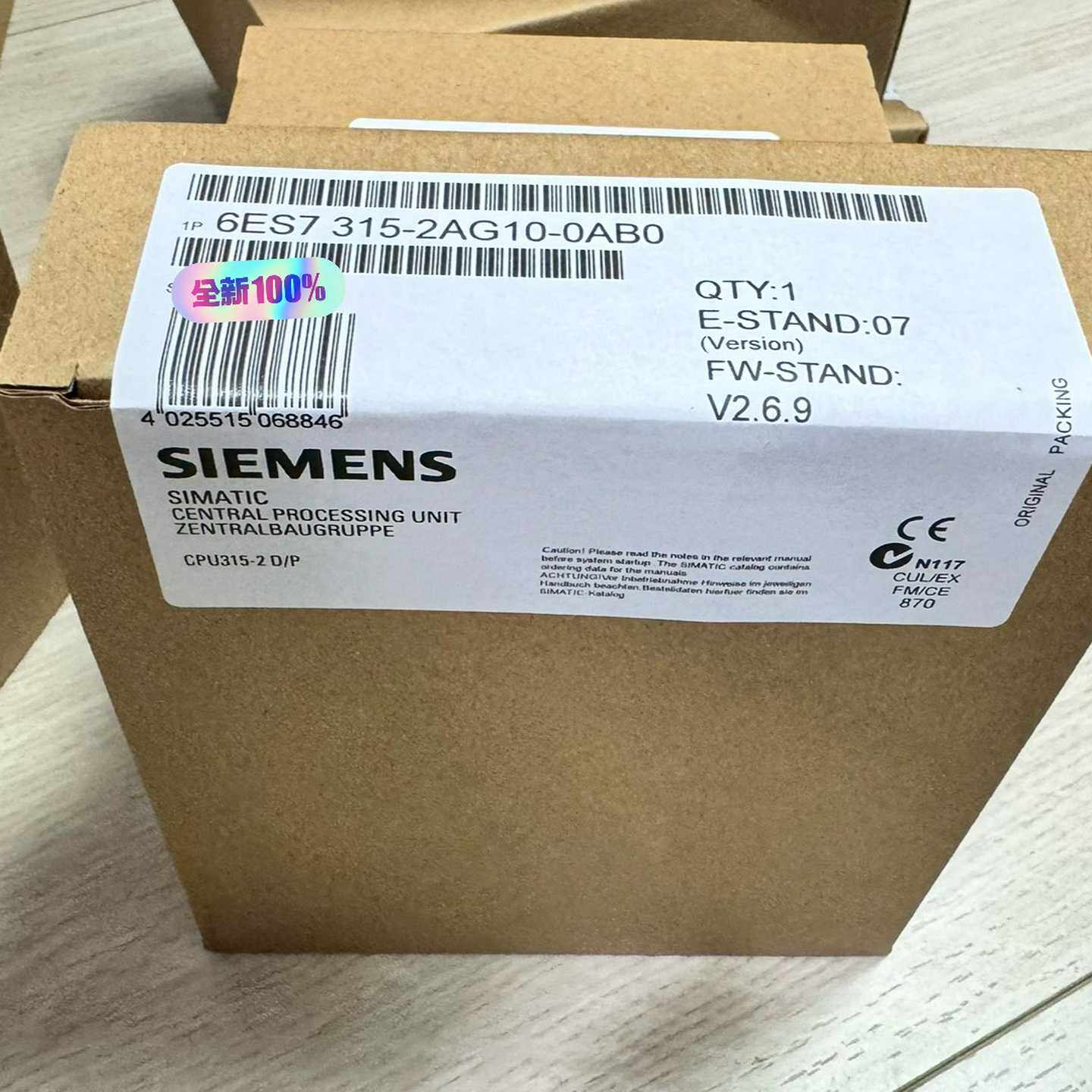 未拆6ES7315-2AG10-0AB0询价