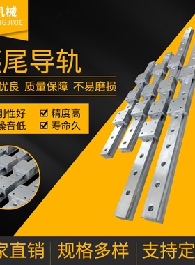 燕尾导轨钢导轨燕尾槽导轨重载方型组合式导轨厂家直供