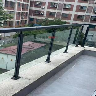 铝镁合金扶手及配件室内外立柱露天阳台护栏玻璃楼梯简约工程扶手
