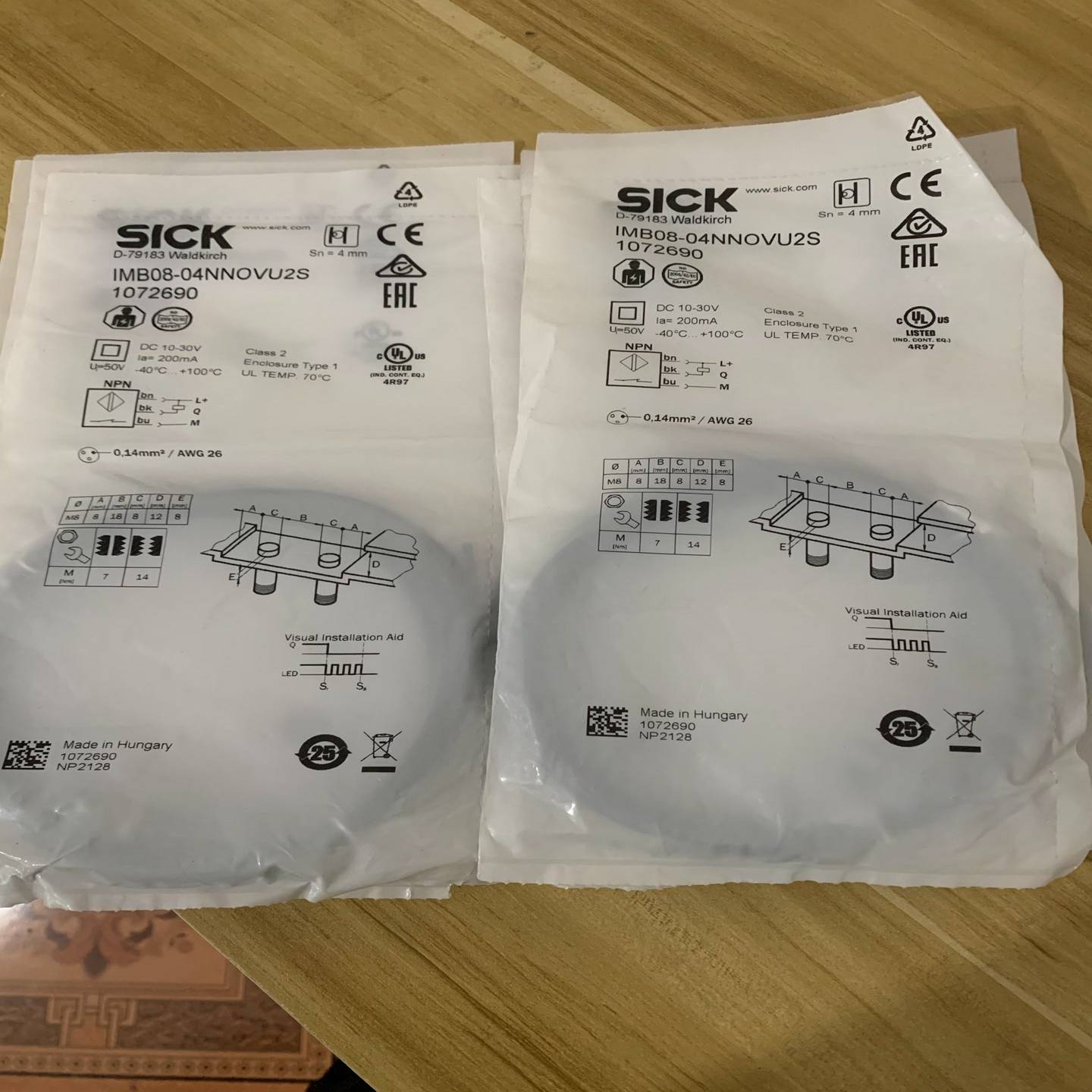 全新原装西克激光传感器德国IMB08-04NNOVU2S货