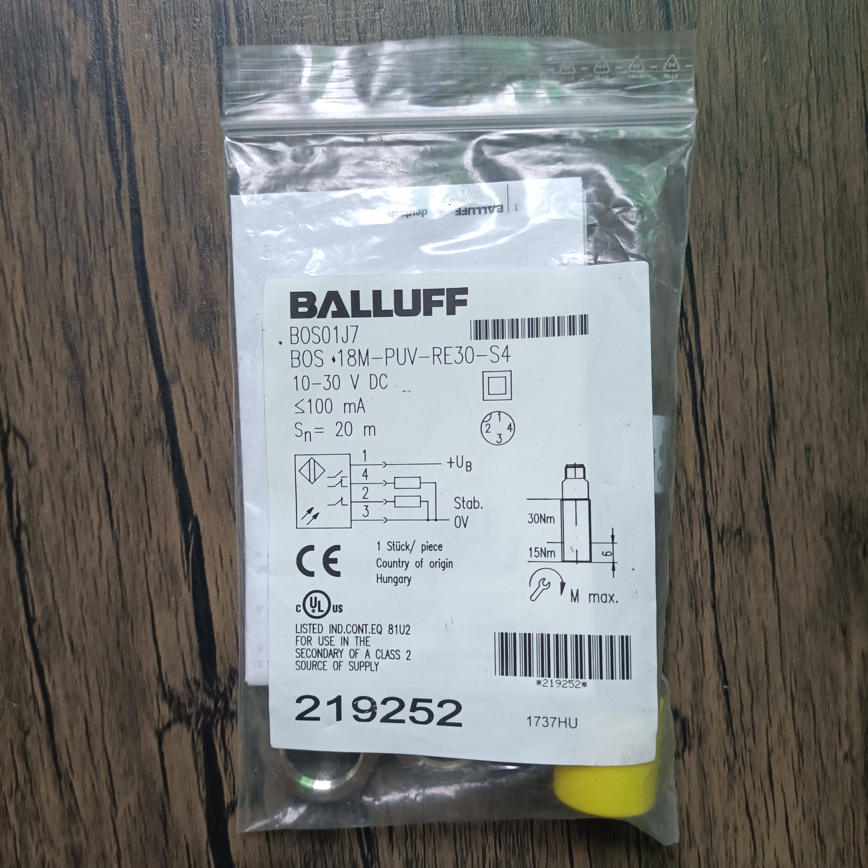 配件全新原装正品 巴鲁夫 BOS01J7 BOS 18M-PUV-RE30-S4 议价