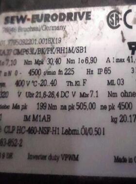 配件SEW伺服电机KA37  CMP63LBKPKRH1MSB1全新原装未用议价