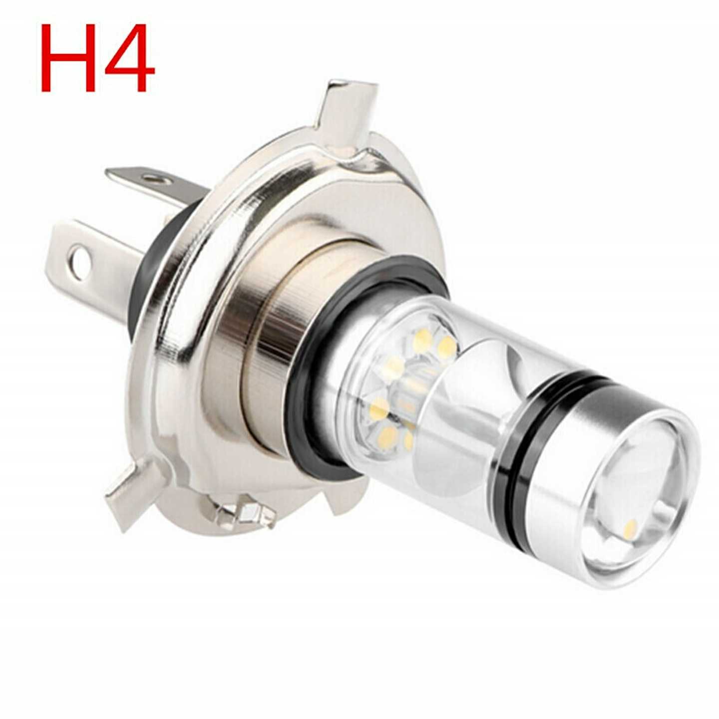 单爪灯泡摩托车电动车led大灯超亮白光W双爪三爪远近光2V