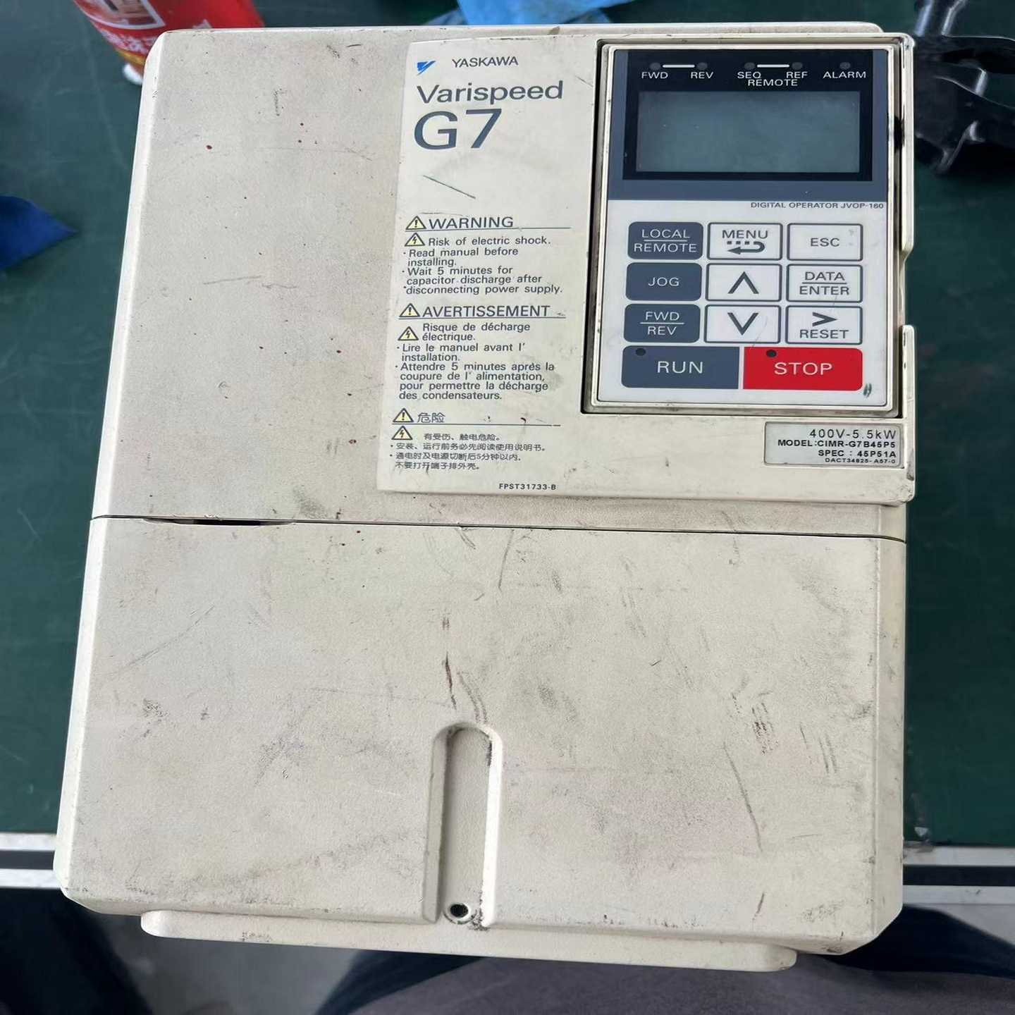 安川变频器G7型号CIMR - G/845P5，11千瓦，成~询价