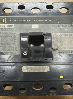 SQUAREDKAL36000M3P250A600VAC250VDCCIRCUITBREAKER**U