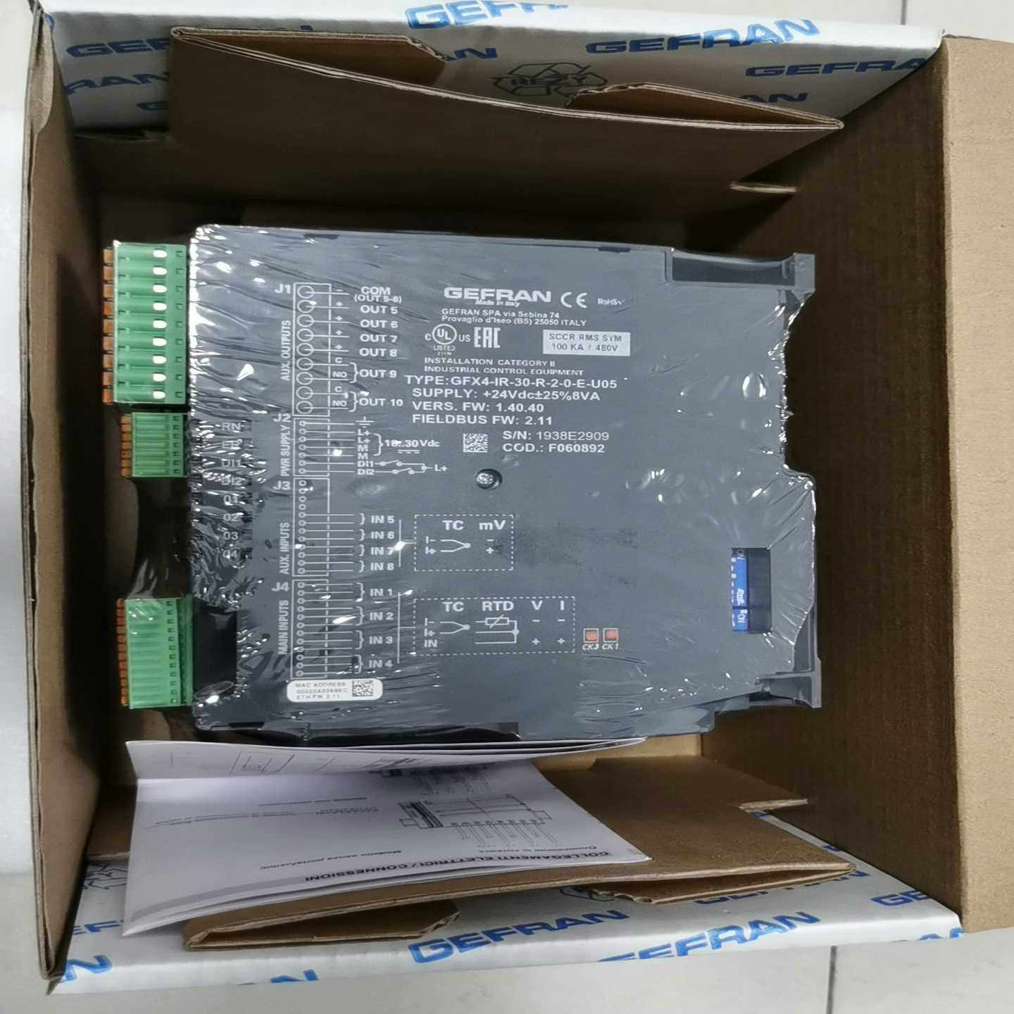 咨询-GFX4-IR-30-R-2-0-E-U05杰弗伦温度控制器