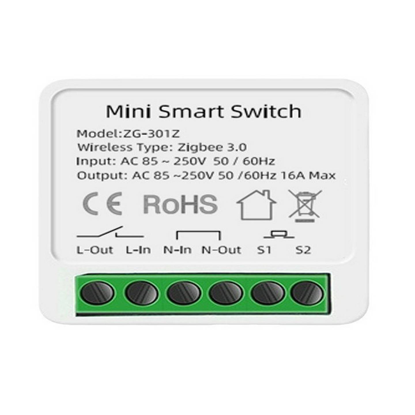 Zigbee3.0开关通断器16A支持homeassistant支持zigbee2mqtt