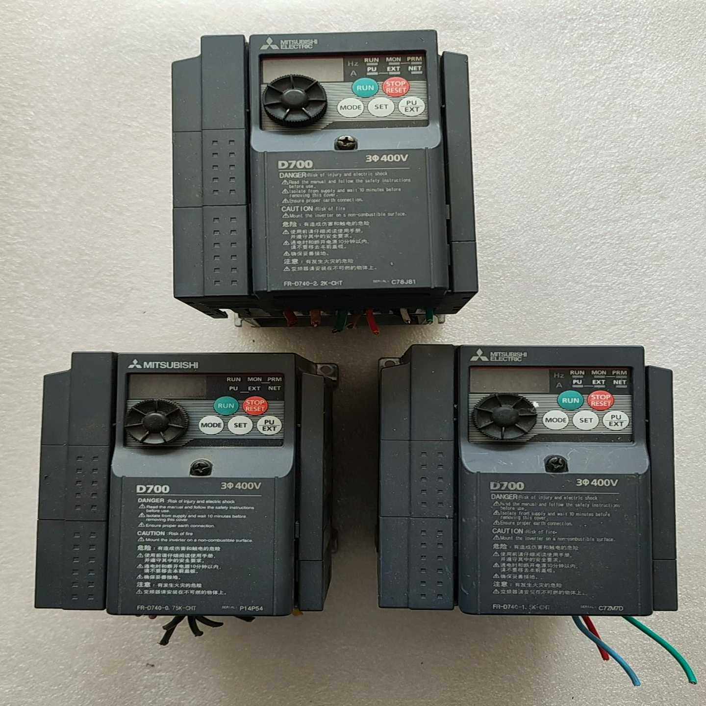 三菱D700系列变频器（地坛设备）