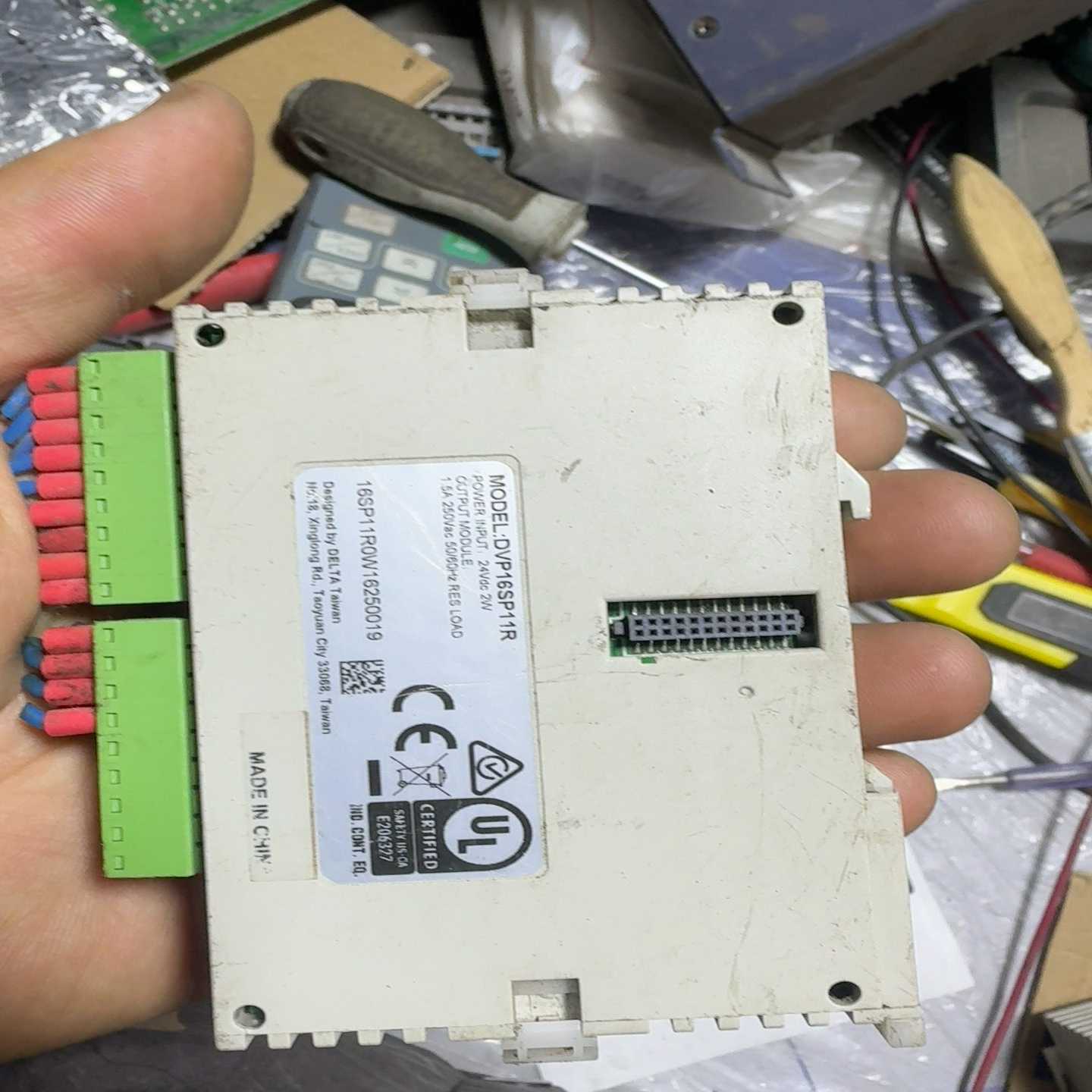 台达PLC扩展DVP16SP11R成色实物图,功能正常询价