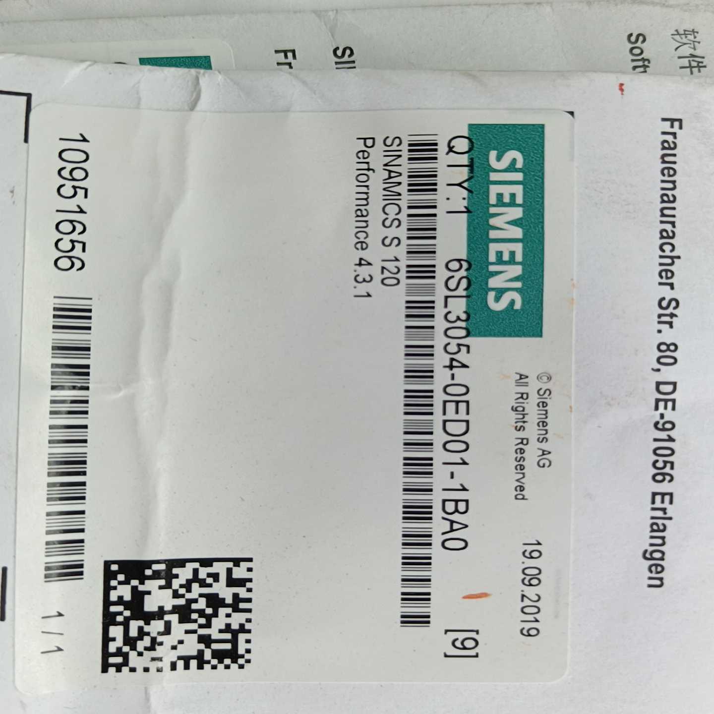 内存卡6SL3054-0ED01-1BA0未开封~询价