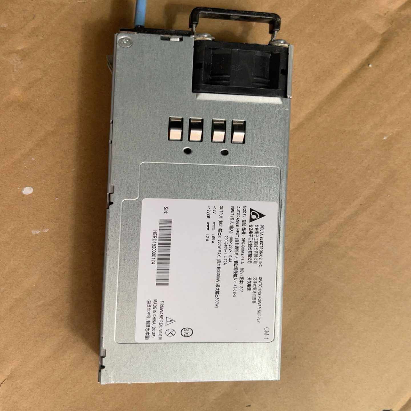 DELTA台达DPS-800AB-16A800W1U电源【询价】