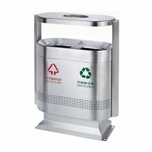 众诚垃圾桶果皮箱户外不锈钢三四分类室外商用定制环卫景区公园筒