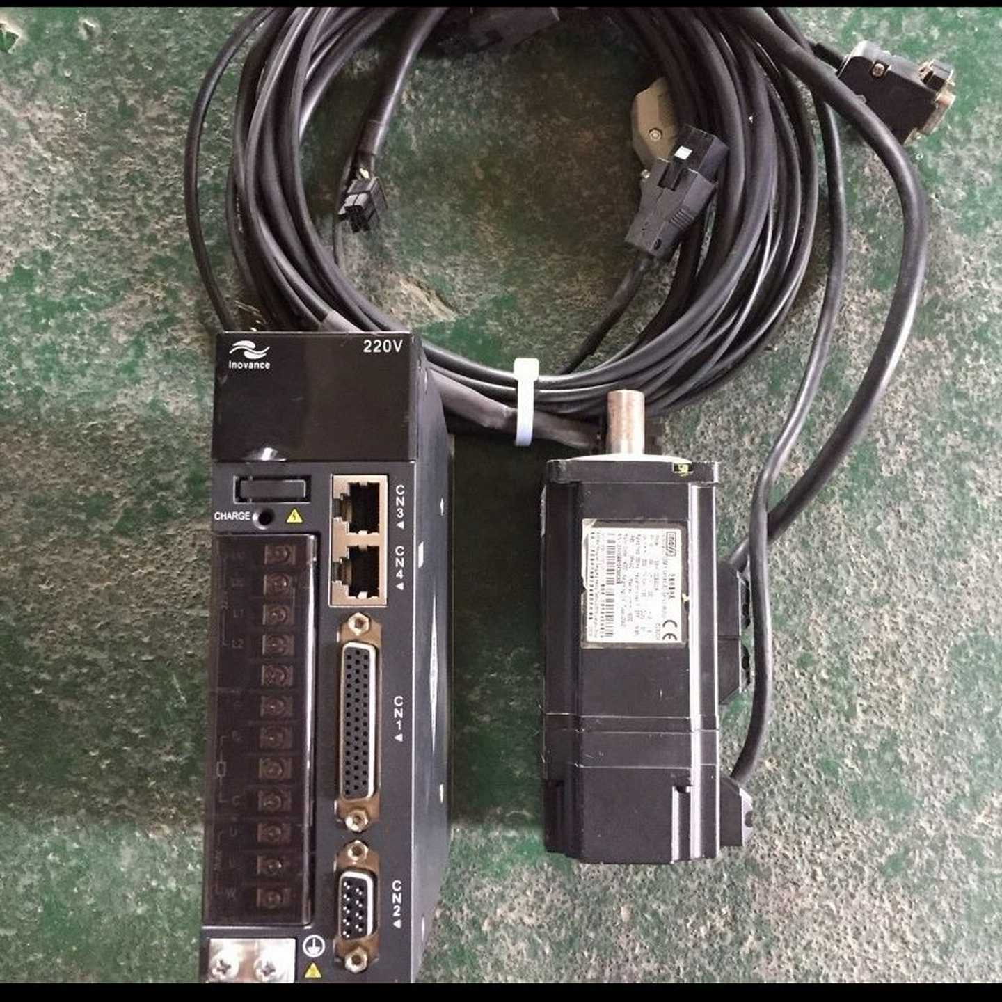 汇川200W带刹车伺服套装驱动器IS620PS1R6I电机