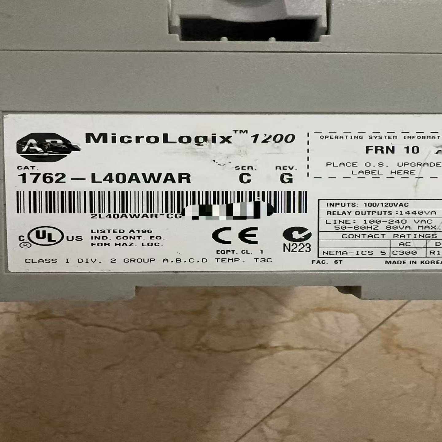 （议价）1762-L40AWAR漂亮