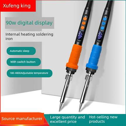 90W内热式电909A烙铁调温恒温led数显电子焊接工具烙铁套装LED