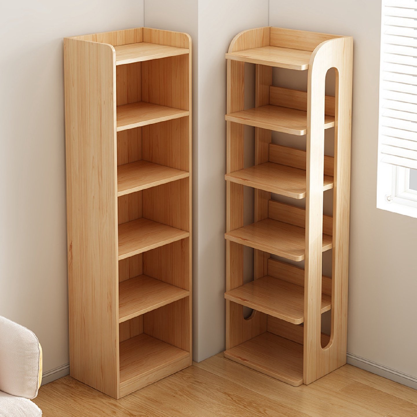 实木书柜现代简约家用一体收纳柜落地置物架2025新款简易实木书架