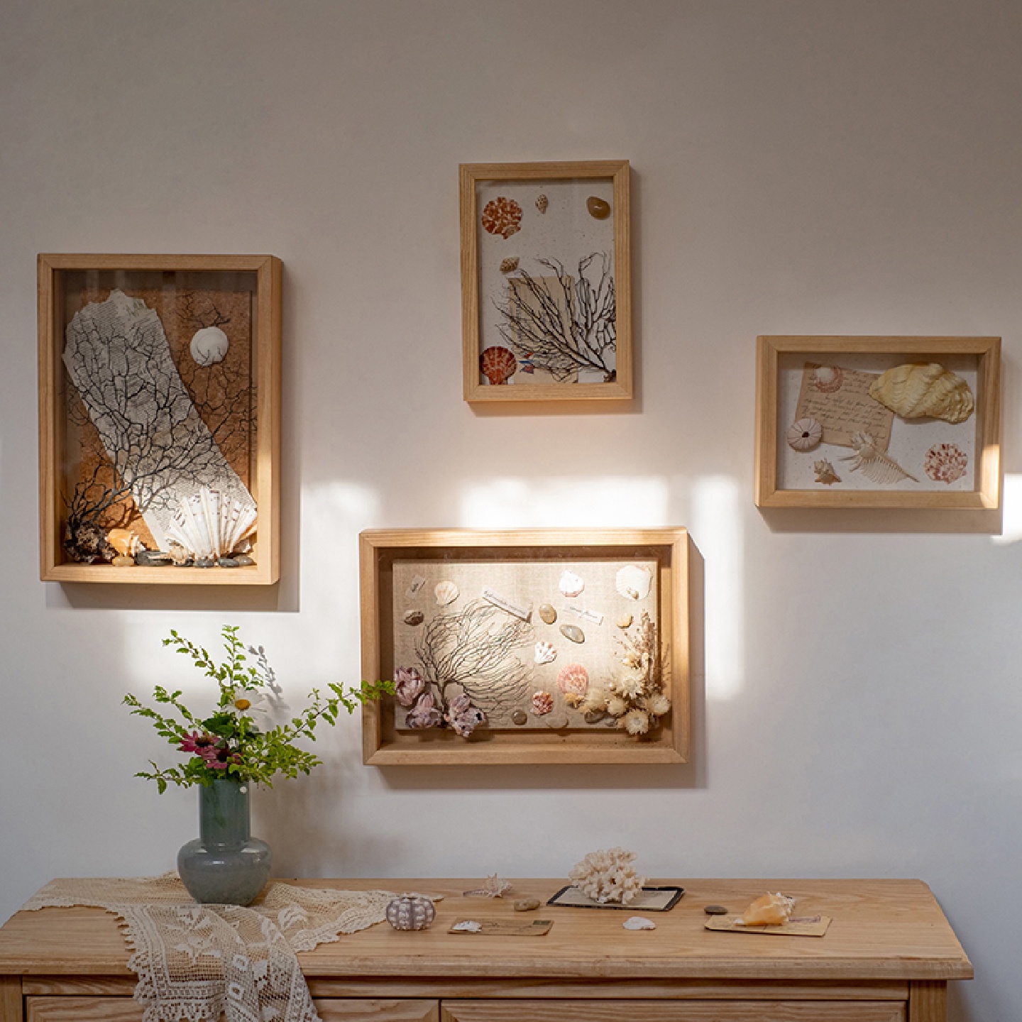 实木立体画框标本相框手工diy干花植物墙面装饰收纳盒展示框