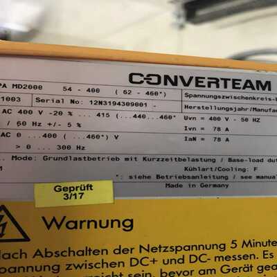 CONVERTEAM变频器ALSPAMD2000询价