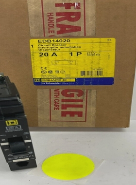 SQUAREDCIRCUITBREAKEREDB140201POLE20AMP