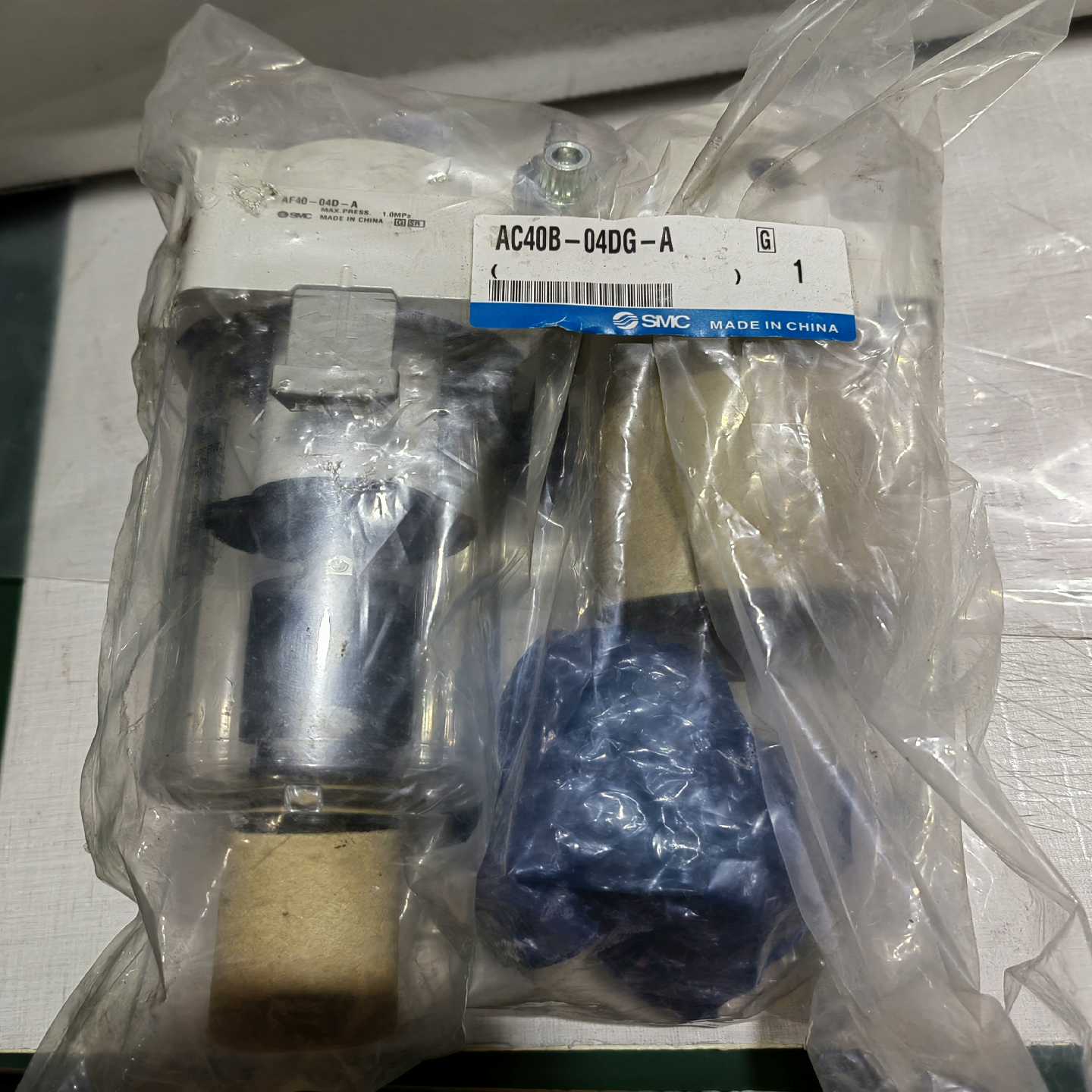 询价~气源油水处理器二联AC40B-04DG-A两联件，