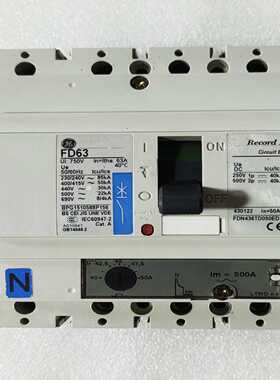 【议价】GE通用FD63断路器FDN436TD050ED，成色漂