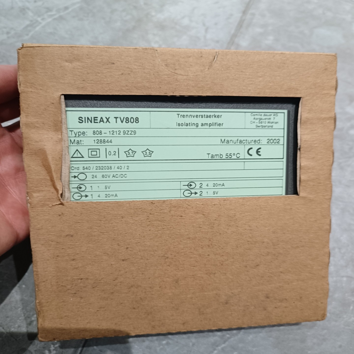 全新瑞士SINEAXTV808/808-12129ZZ--议价商品